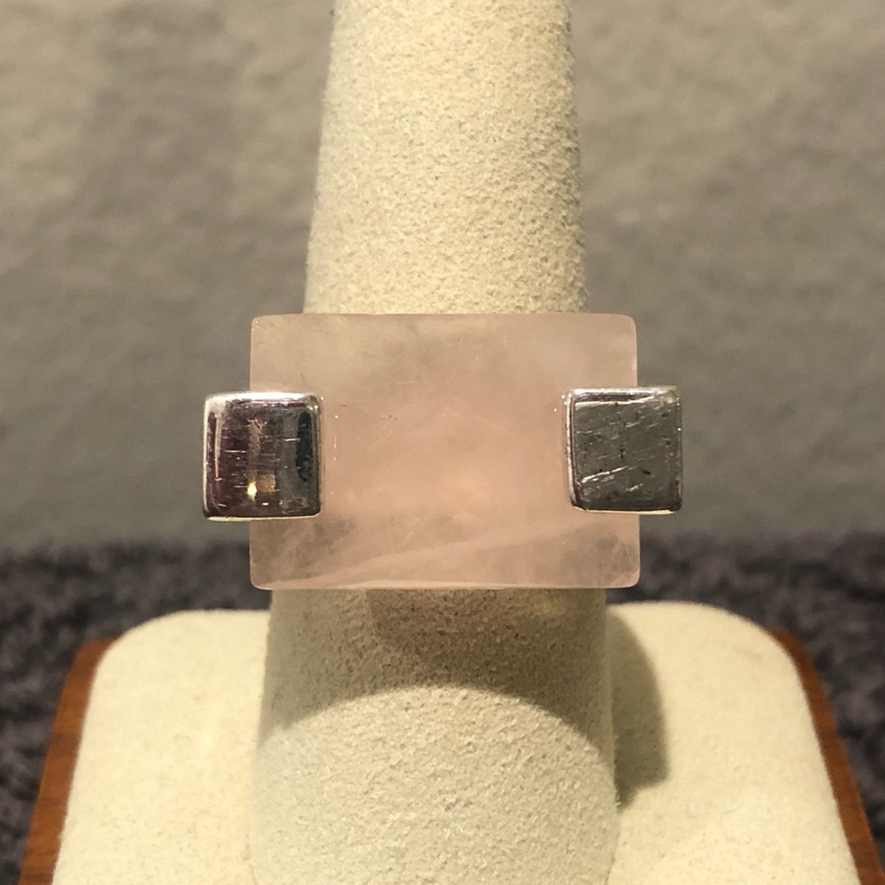 💍 [Sundance] Southwestern Rose Quartz Ring, Size 7 1/2, EUC - Picture 2 of 11